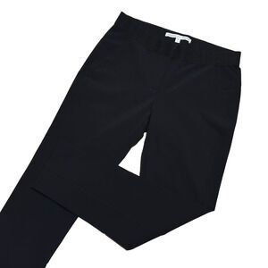 Veronica Beard Core Scuba Leggings Women 6 Black Stretch Slim Ankle Pull On Pant